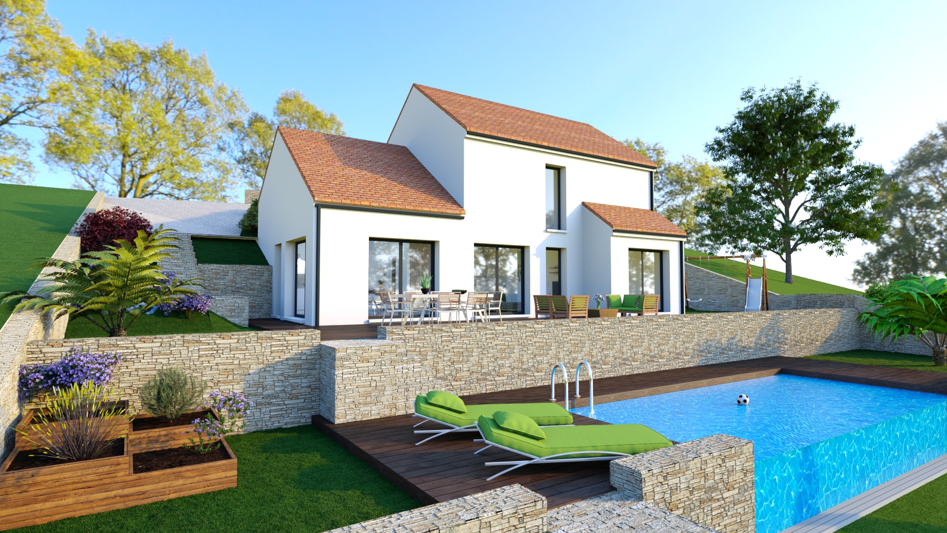 MODELE-VELARS avec terrain de 436 m²