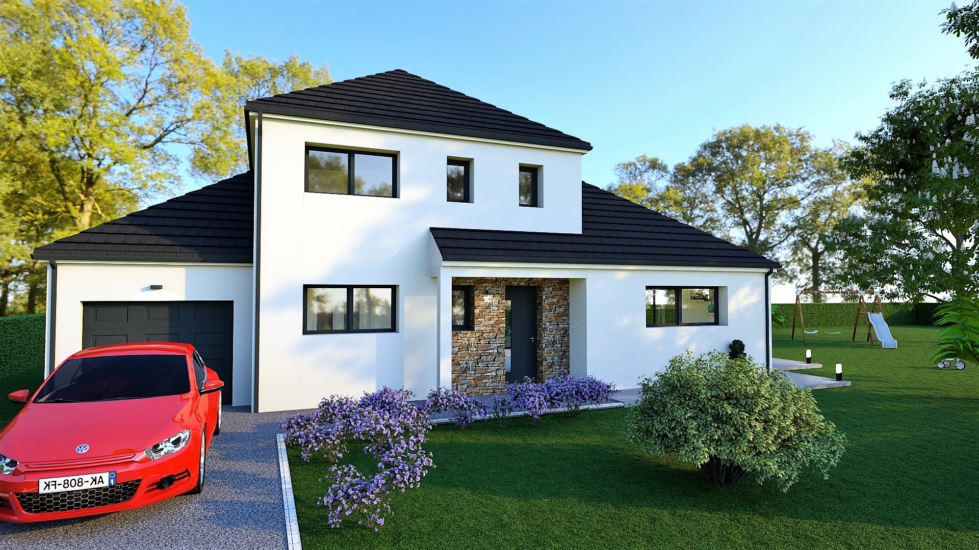MODELE-ESCAMPS avec terrain de 898 m²