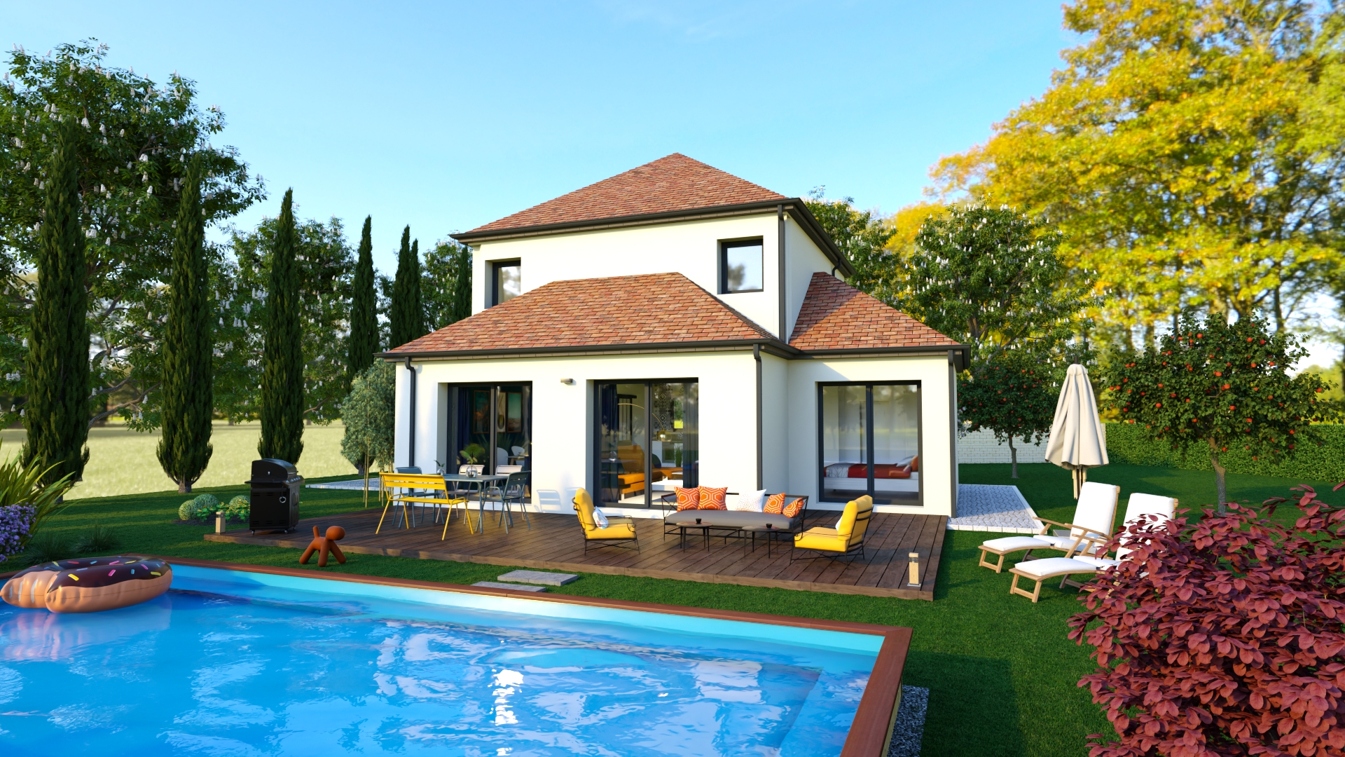 MODELE AUXERRE avec terrain de 420 m²