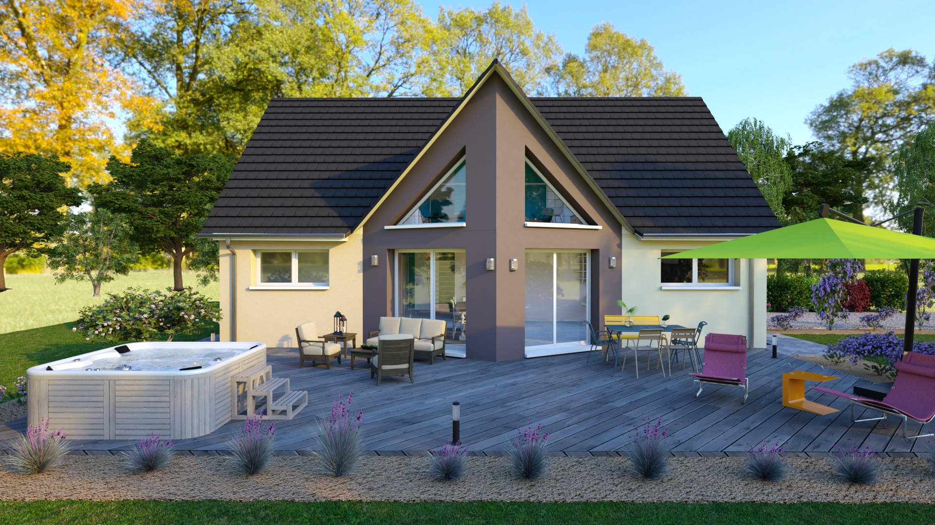 Construction maison MODELE ROCHEFORT avec terrain de 414 m² à Perrigny-lès-Dijon
