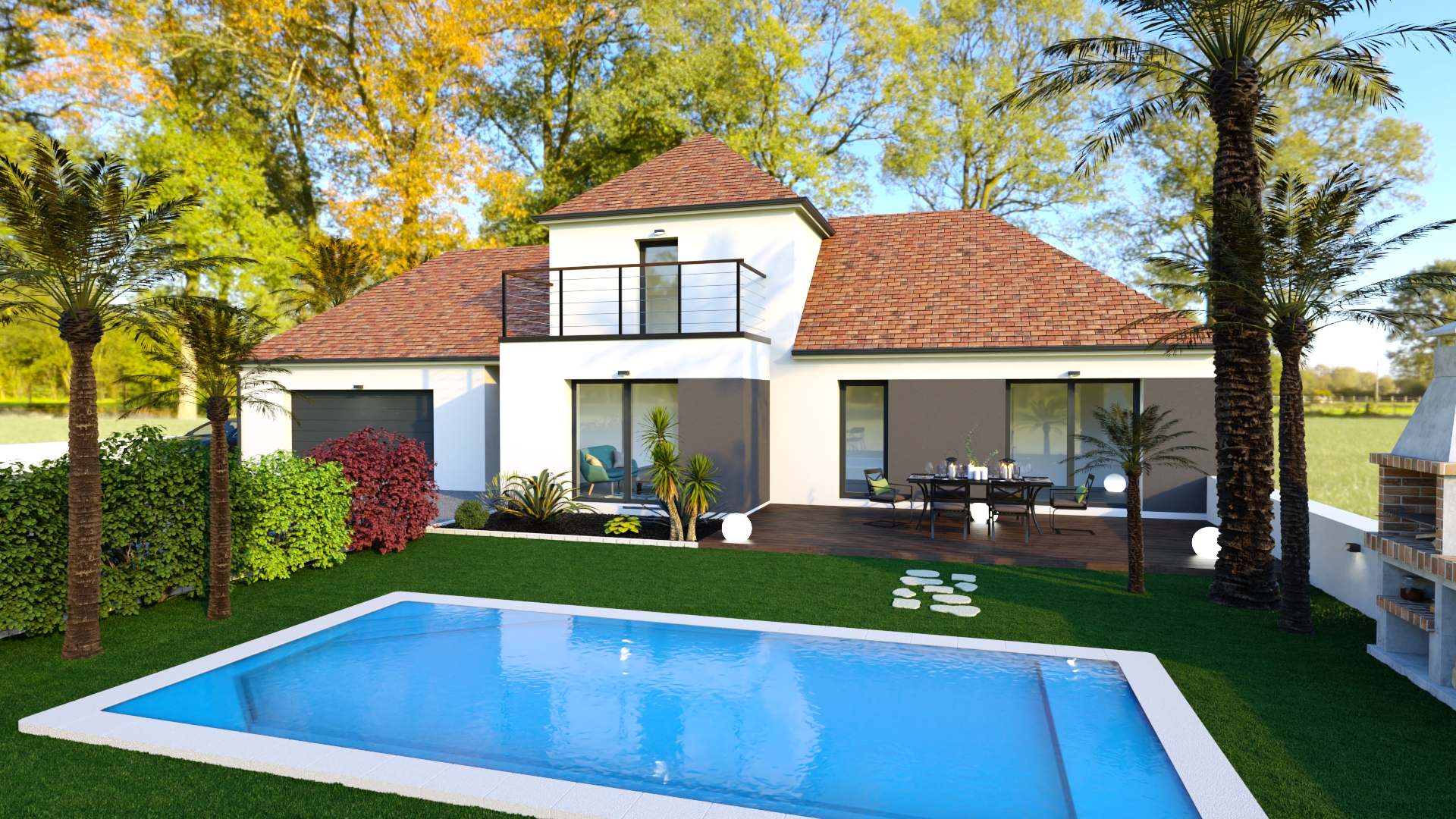 MODELE CHABLIS avec terrain de 1200 m²