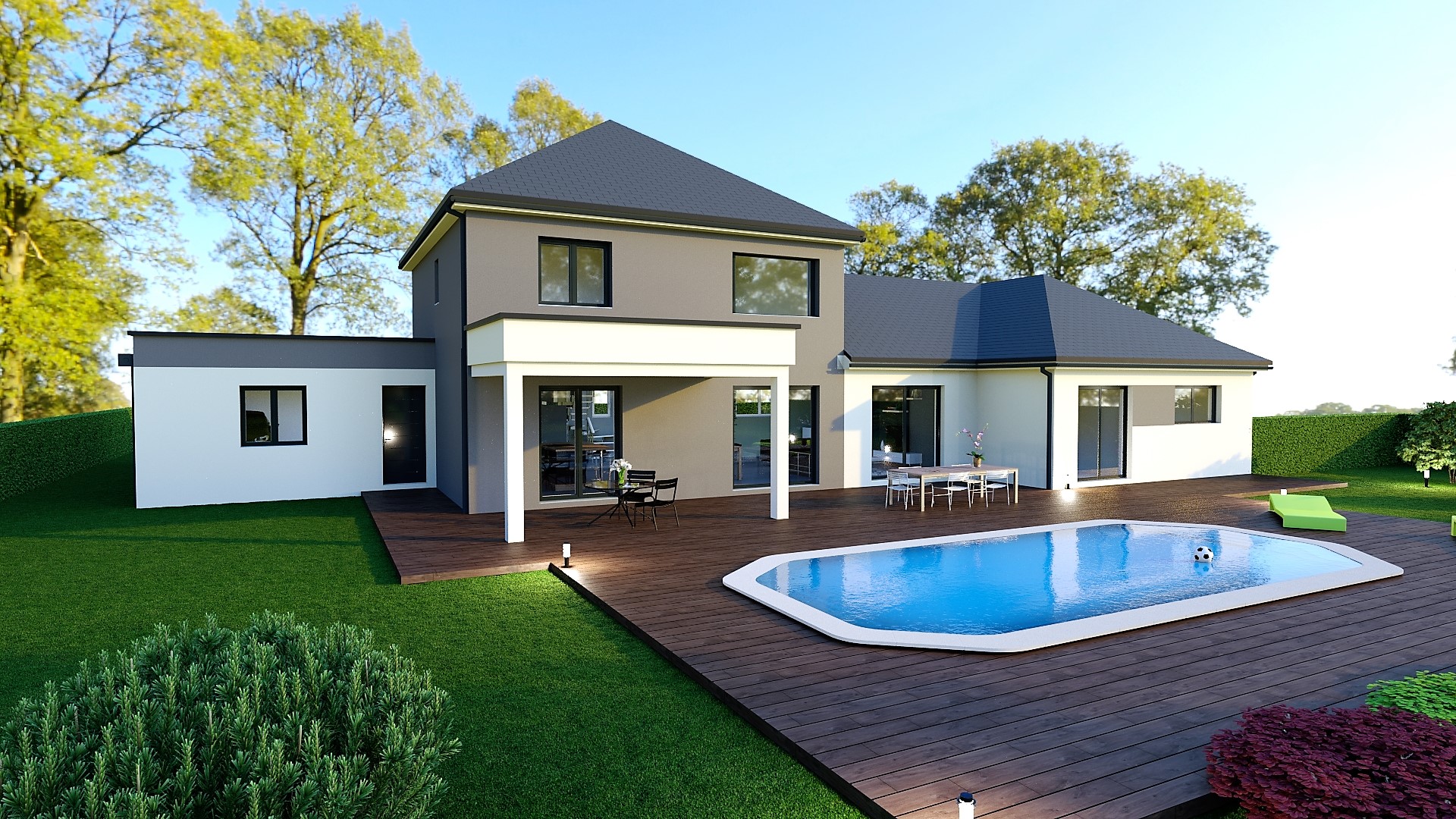 Construction maison MODELE-VILLENEUVE avec terrain de 2052 m² à Semur-en-Auxois