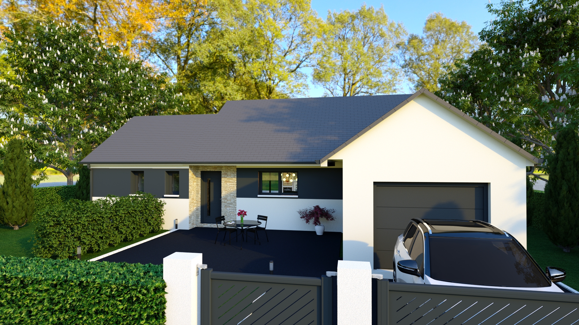 MODELE-TONNERRE avec terrain de 1505 m²