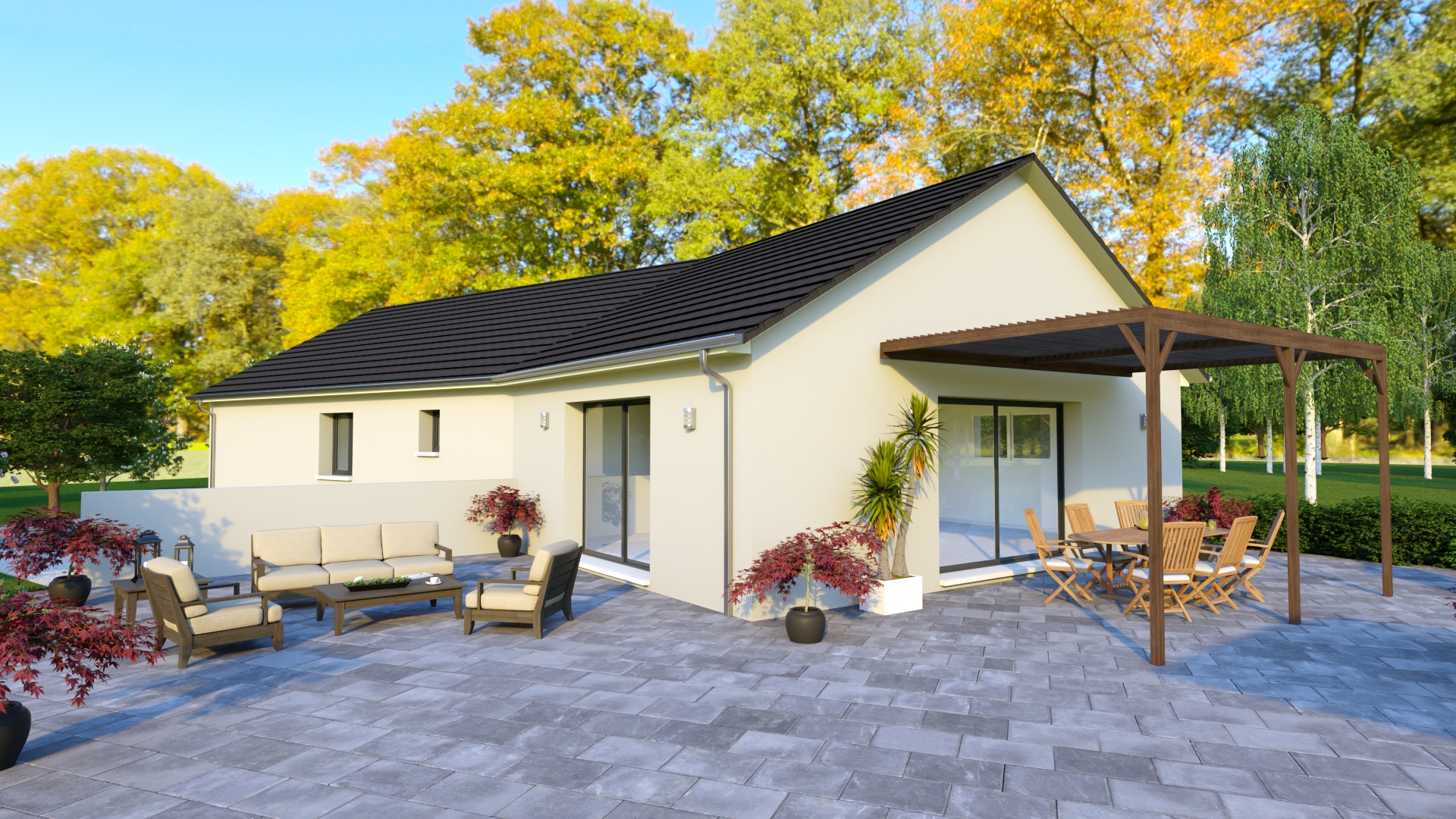 PERNEE / GANGNEUR avec terrain de 848 m²