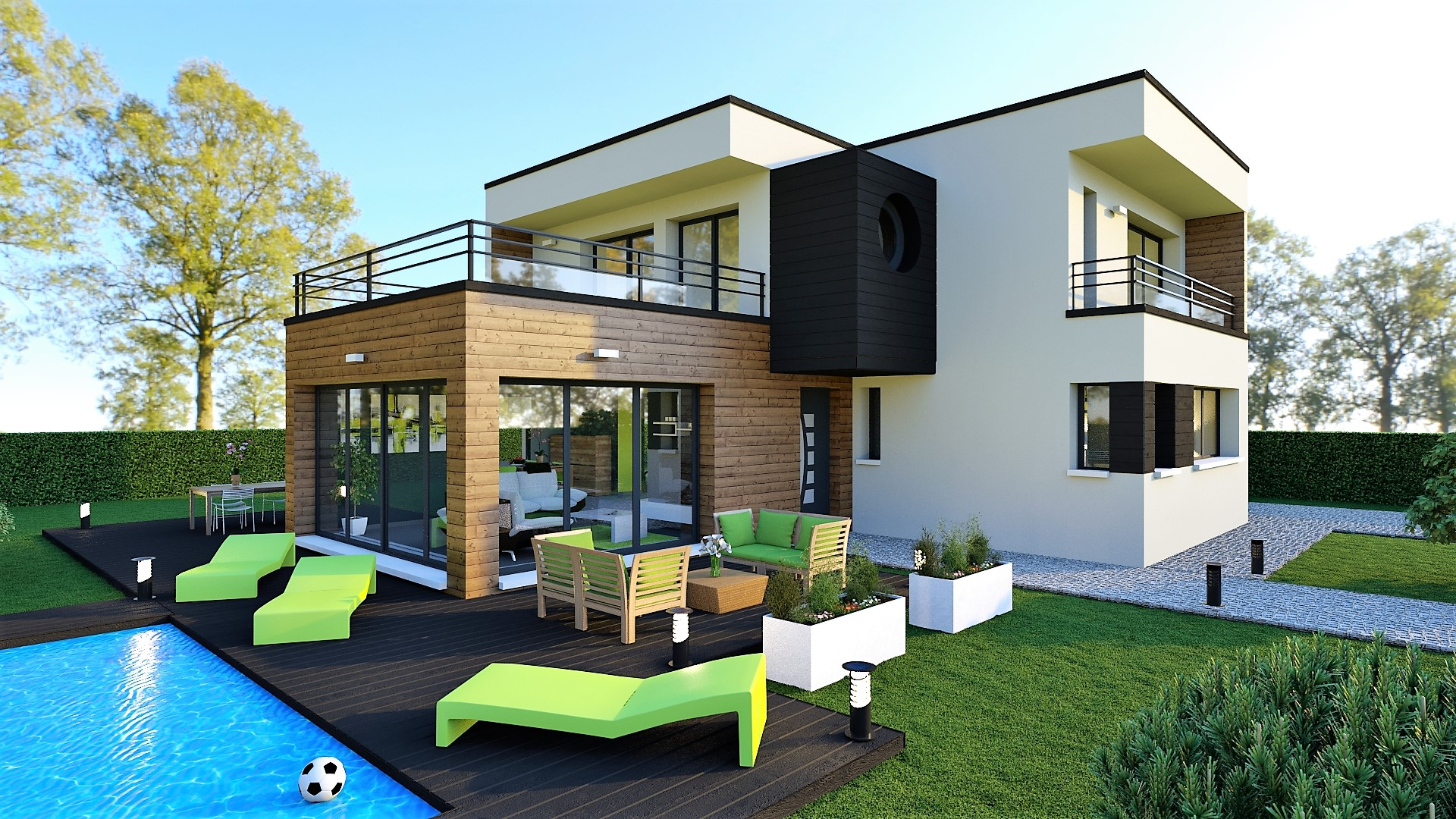 M4 avec terrain de 813 m²